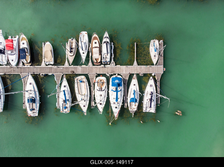 A siófoki kikötő madártávlatból-stock-foto