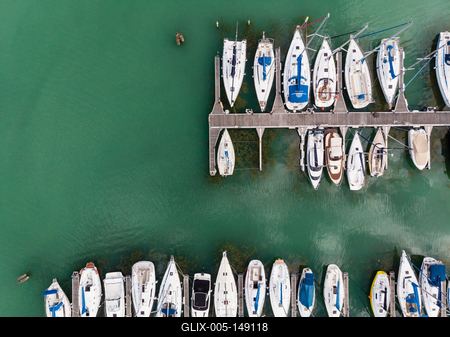 A siófoki kikötő madártávlatból-stock-foto