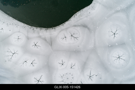 Natural ice background, frozen lake-stock-foto