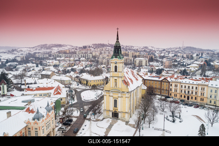Szekszárd, Béla király tér-stock-foto