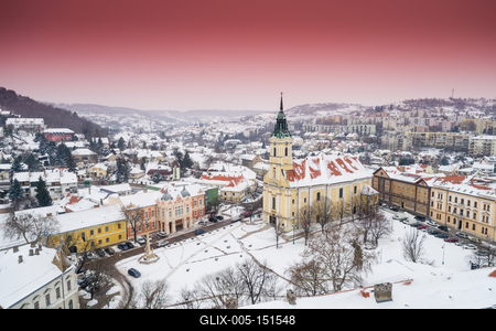 Szekszárd, Béla király tér-stock-foto