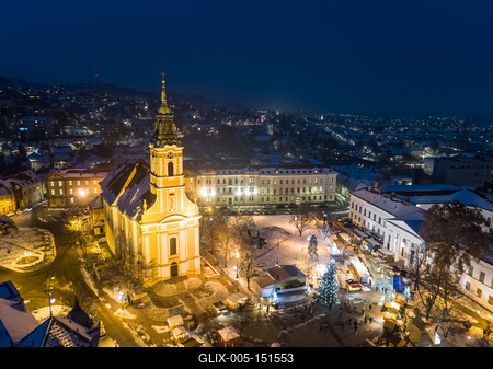 Szekszárd, Béla király tér-stock-foto