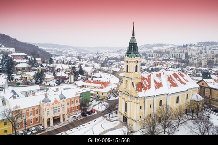 Szekszárd, Béla király tér-stock-foto