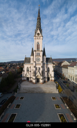 Aerial photo of beautiful Koszeg, Hungary-stock-foto