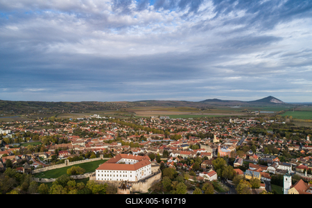 Beautiful castle in Siklos hungary-stock-foto