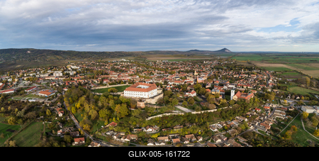 Beautiful castle in Siklos hungary-stock-foto