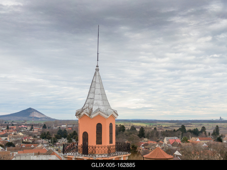 Town hall ins Siklos, Hungary-stock-foto