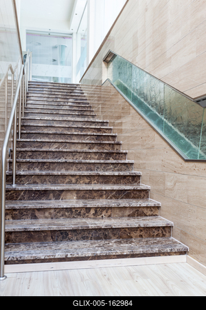 interior of modern marble stairs-stock-foto