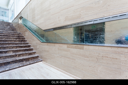 interior of modern marble stairs-stock-foto