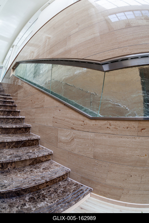 interior of modern marble stairs-stock-foto