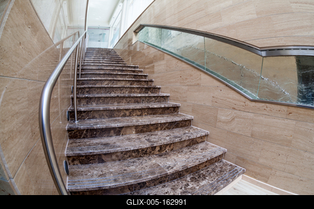 interior of modern marble stairs-stock-foto