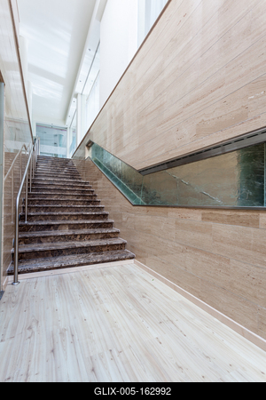 interior of modern marble stairs-stock-foto