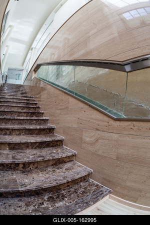 interior of modern marble stairs-stock-foto