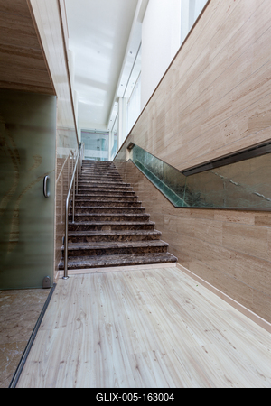interior of modern marble stairs-stock-foto