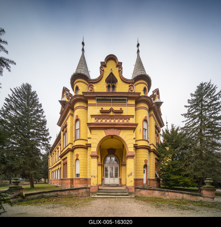 Pallavicini Castle in Mosdos, Hungary-stock-foto