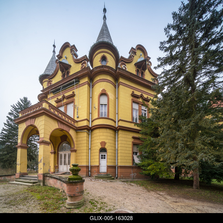 Pallavicini Castle in Mosdos, Hungary-stock-foto