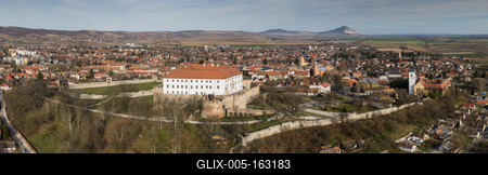 Beautiful castle in Siklos hungary-stock-foto