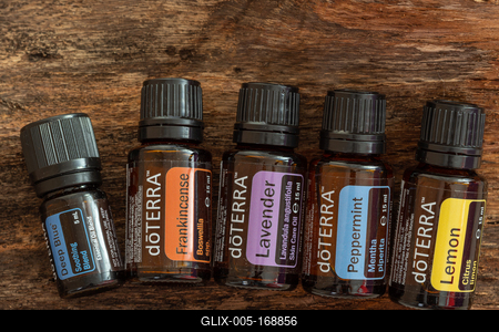 Pecs / Hungray - Aug 05 2020 - Illustrative editorial image of Doterra Essential Oils for everyday use-stock-foto