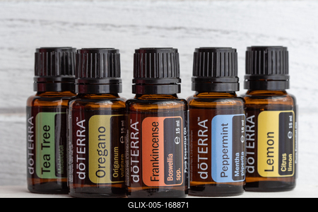 Pecs / Hungray - Aug 05 2020 - Illustrative editorial image of Doterra Essential Oils for everyday use-stock-foto