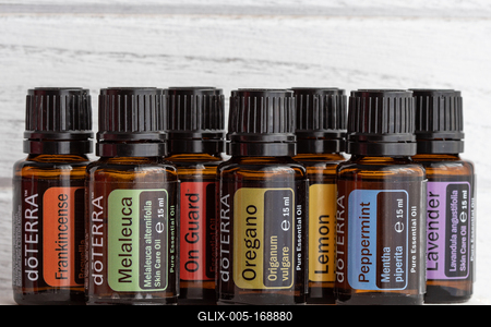 Pecs / Hungray - Aug 05 2020 - Illustrative editorial image of Doterra Essential Oils for everyday use-stock-foto