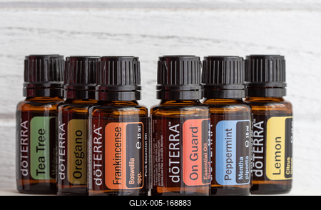 Pecs / Hungray - Aug 05 2020 - Illustrative editorial image of Doterra Essential Oils for everyday use-stock-foto