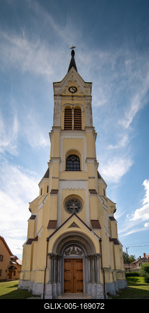 Saint Laszlo catholic church in Zalalovo-stock-foto
