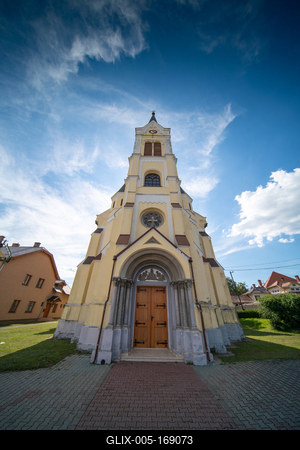 Saint Laszlo catholic church in Zalalovo-stock-foto