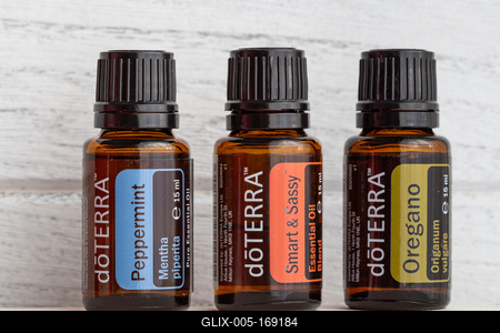 Pecs / Hungray - Aug 05 2020 - Illustrative editorial image of Doterra Essential Oils for everyday use-stock-foto
