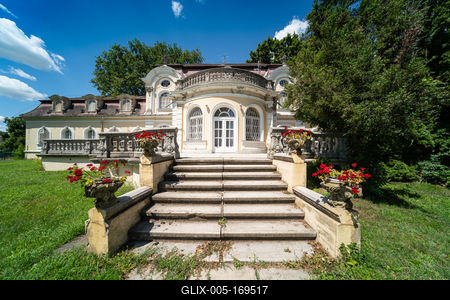 Horthy Castle in Kenderes, Hungary-stock-foto
