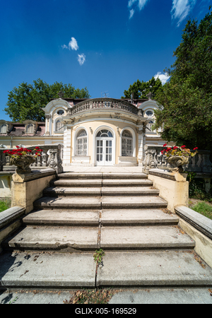 Horthy Castle in Kenderes, Hungary-stock-foto