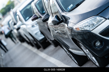 Many cars travelling on a road-stock-foto