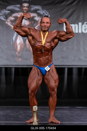2020 in Szeged, hungary, HUNGARY - SZEPT 27:  Horvath Istvan  participates in PCA bodybuilding championship on Szept 27, szeged-stock-foto