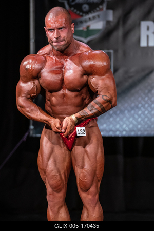 2020 in Szeged, hungary, HUNGARY - SZEPT 27: Plumbas Adam participates in PCA bodybuilding championship on Szept 27, szeged-stock-foto