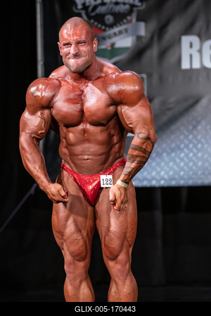 2020 in Szeged, hungary, HUNGARY - SZEPT 27: Plumbas Adam participates in PCA bodybuilding championship on Szept 27, szeged-stock-foto