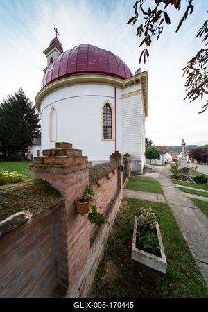 Beautiful view of old Church in Palkonya-stock-foto