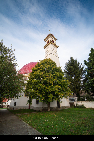 Beautiful view of old Church in Palkonya-stock-foto