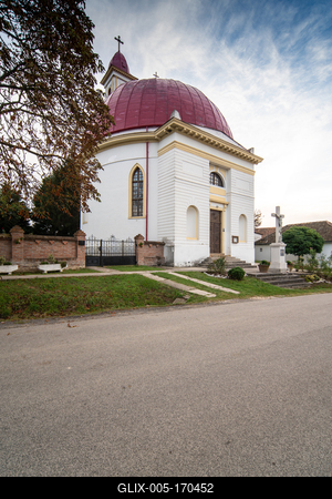 Beautiful view of old Church in Palkonya-stock-foto
