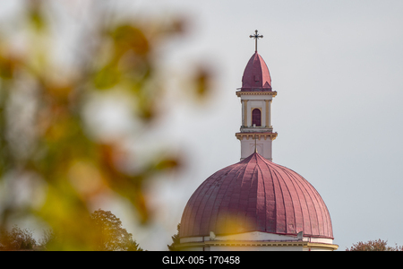 Beautiful view of old Church in Palkonya-stock-foto
