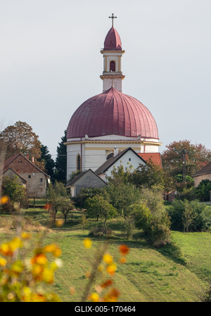 Beautiful view of old Church in Palkonya-stock-foto