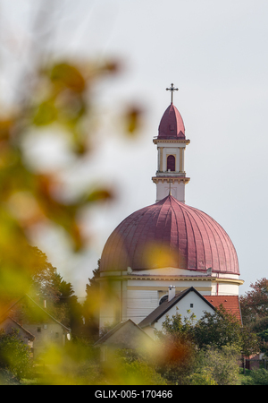 Beautiful view of old Church in Palkonya-stock-foto