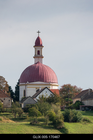 Beautiful view of old Church in Palkonya-stock-foto