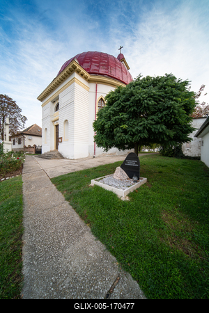 Beautiful view of old Church in Palkonya-stock-foto