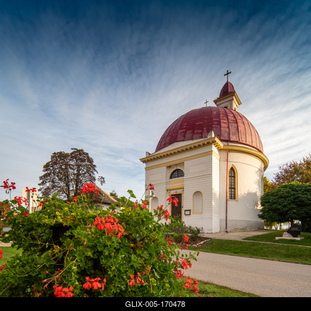 Beautiful view of old Church in Palkonya-stock-foto