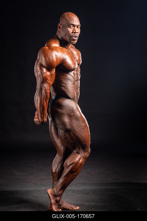 2019 in Budapest, hungary, HUNGARY - OCT 13: Maxx Charles studio photo after Fitparade 2019 – IFBB PRO  bodybuilding championship on Oct 13, Budapest-stock-foto