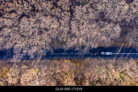 Aerial drone view of road painting-stock-foto