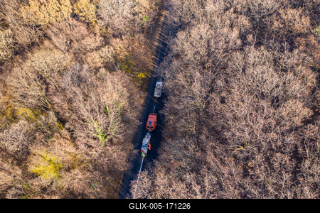 Aerial drone view of road painting-stock-foto