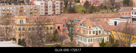 beautiful building in Zsolnay ceramic factory-stock-foto