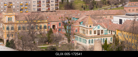 beautiful building in Zsolnay ceramic factory-stock-foto