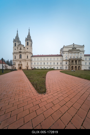 Zirc Abbey is a Cistercian abbey, situated in Zirc  Hungary-stock-foto