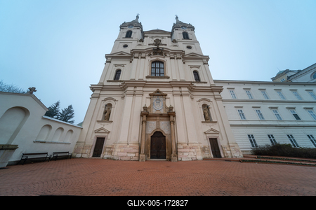 Zirc Abbey is a Cistercian abbey, situated in Zirc  Hungary-stock-foto